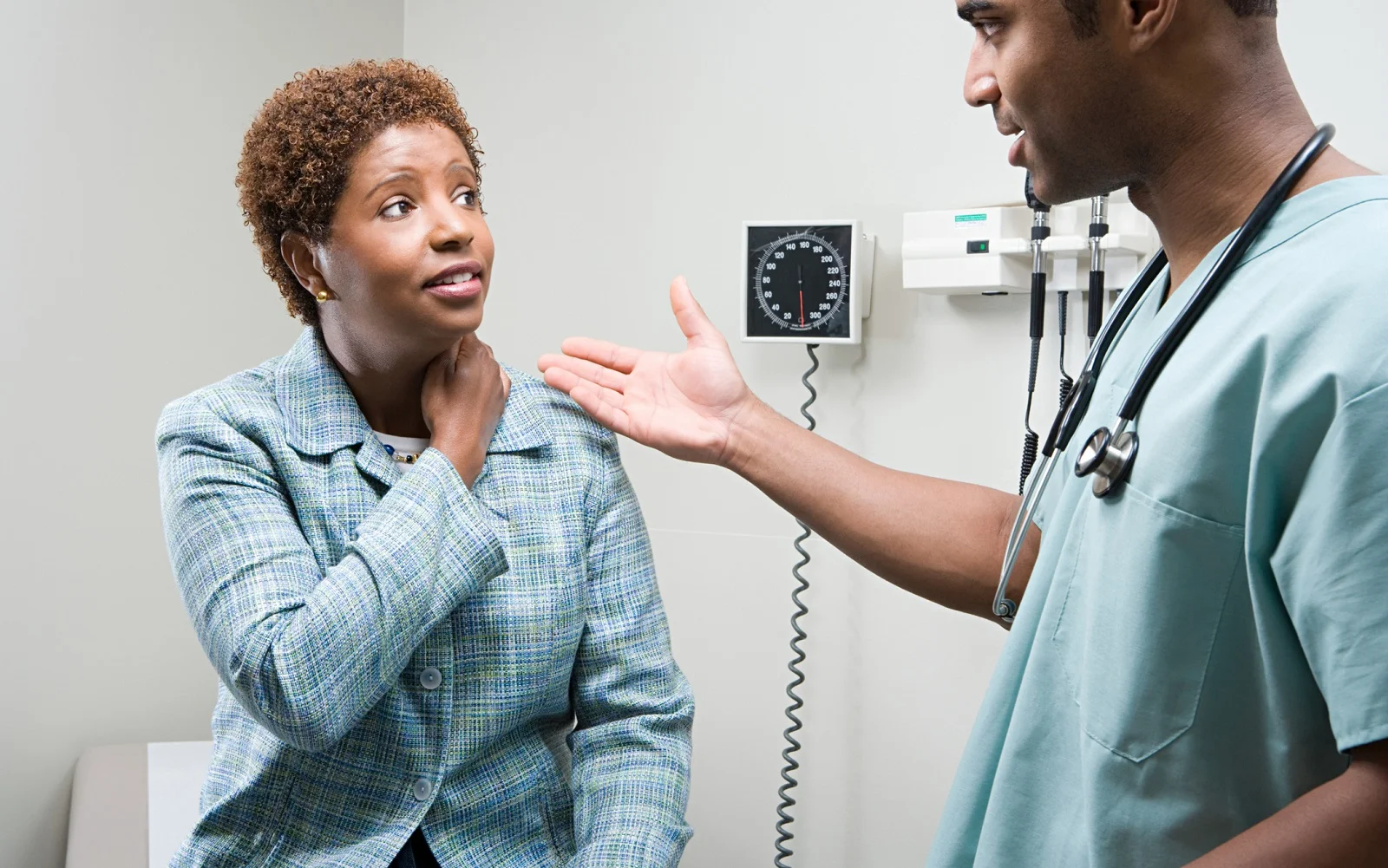 Nurse with elderly patient